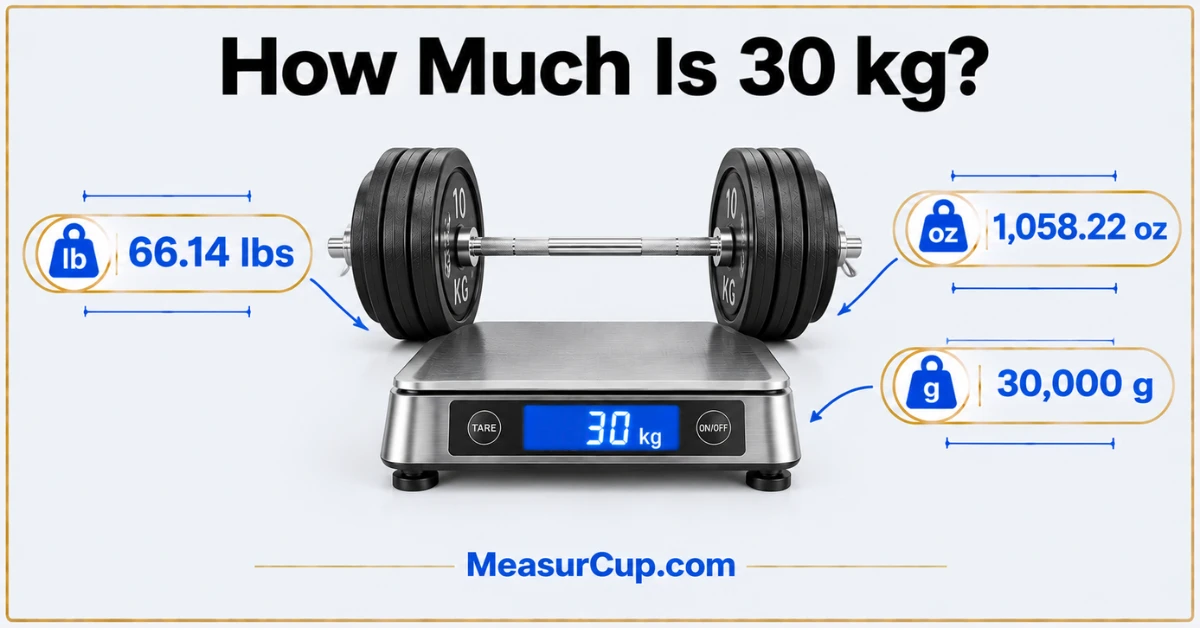 How Much Is 30 kg