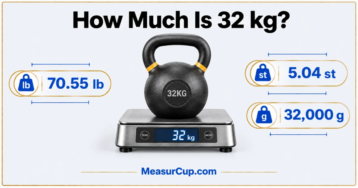 How Much Is 32 kg