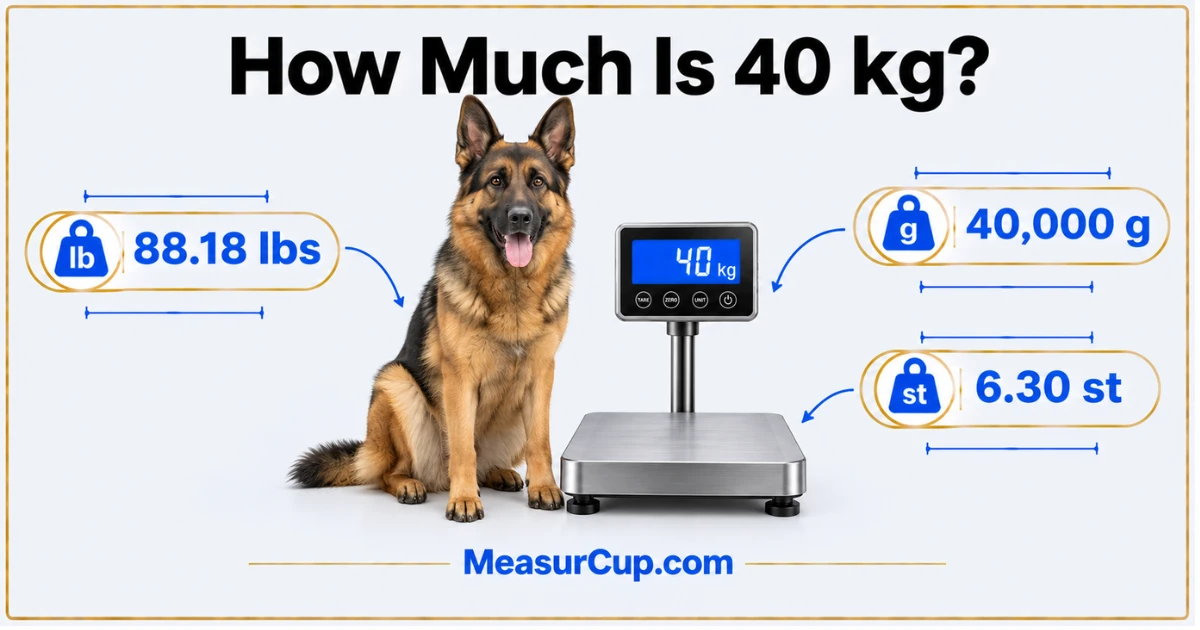 How Much Is 40 kg