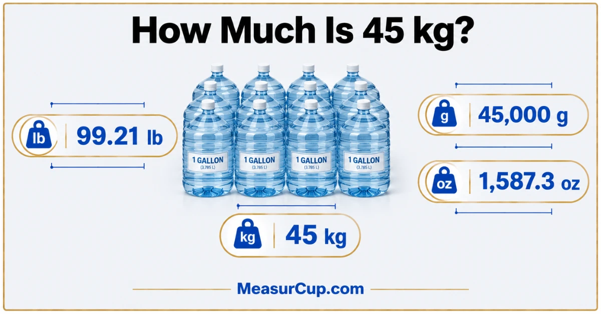 How Much Is 45 kg