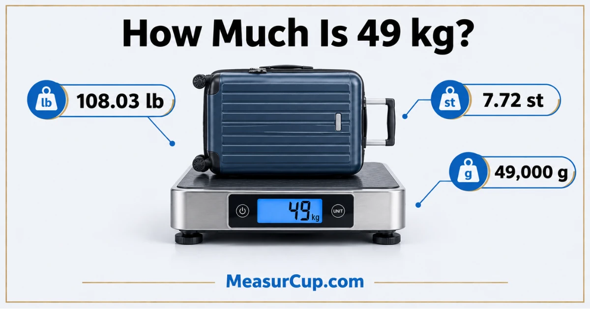 How Much Is 49 kg