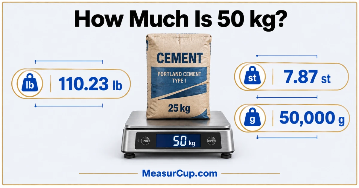 How Much Is 50 kg