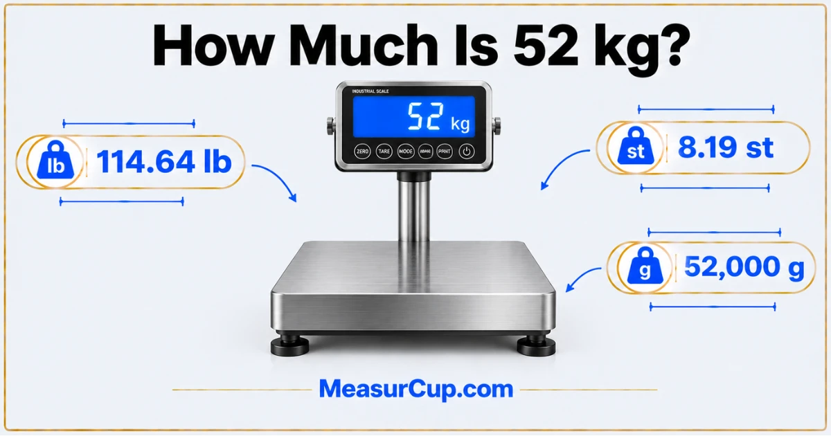 How Much Is 52 kg