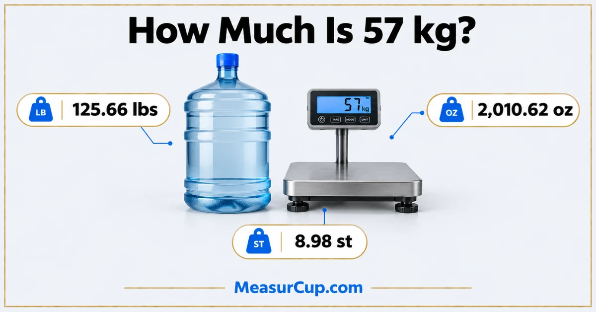 How Much Is 57 kg
