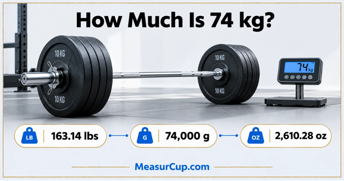 How Much Is 74 kg