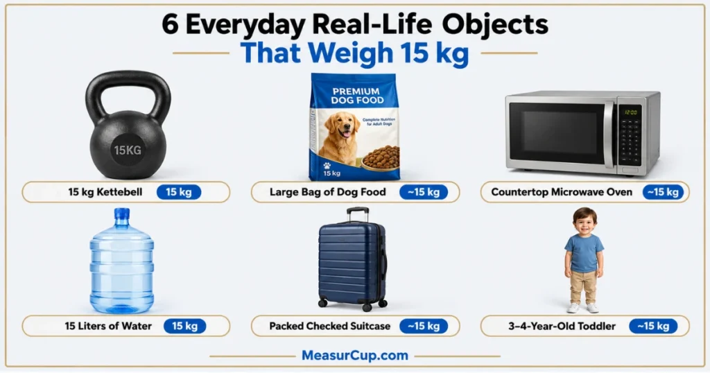  Objects That Weigh 15 kg
