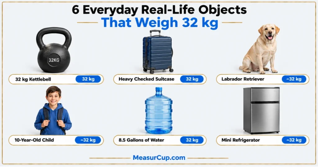 Objects That Weigh 32 kg