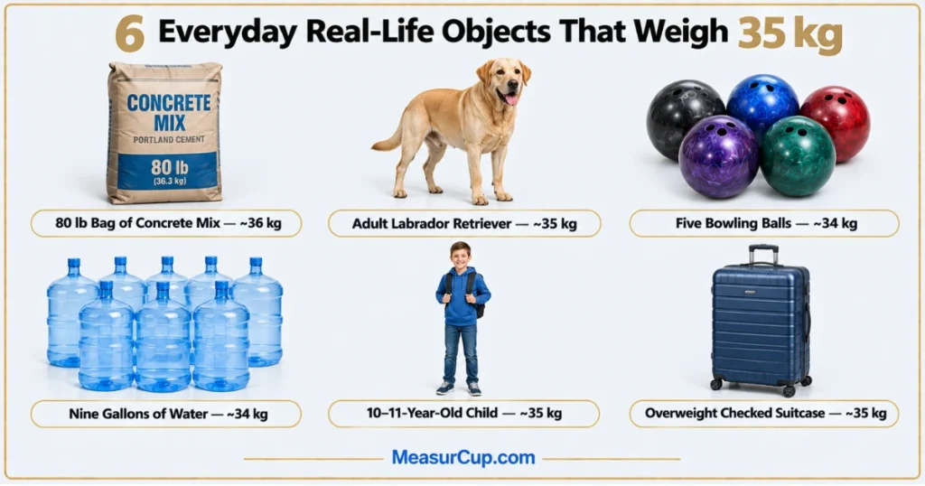 Objects That Weigh 35 kg