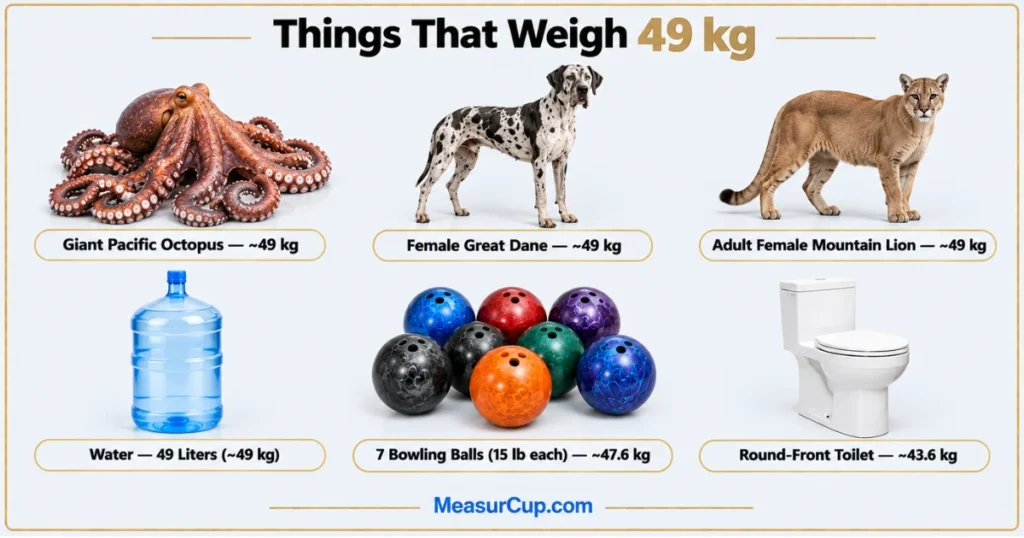 Objects That Weigh 49 kg