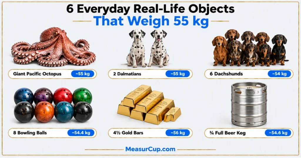 Objects That Weigh 55 kg