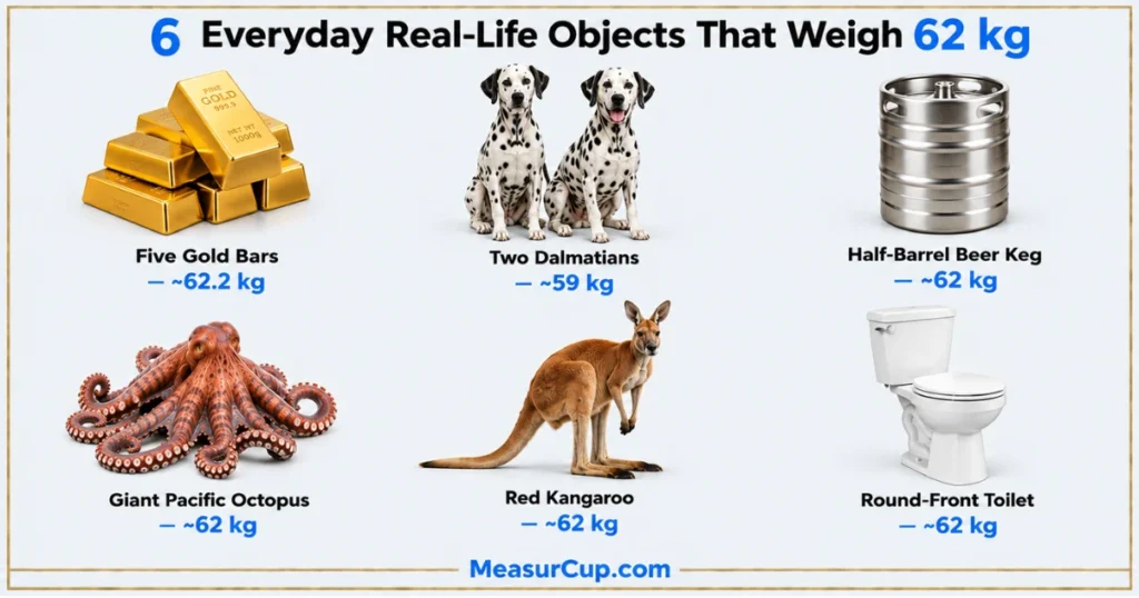 Objects That Weigh 62 kg