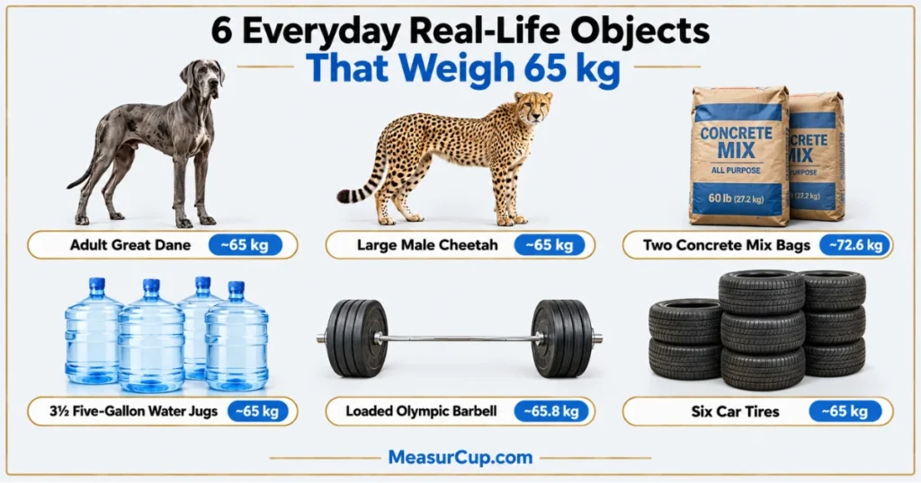 Objects That Weigh 65 kg