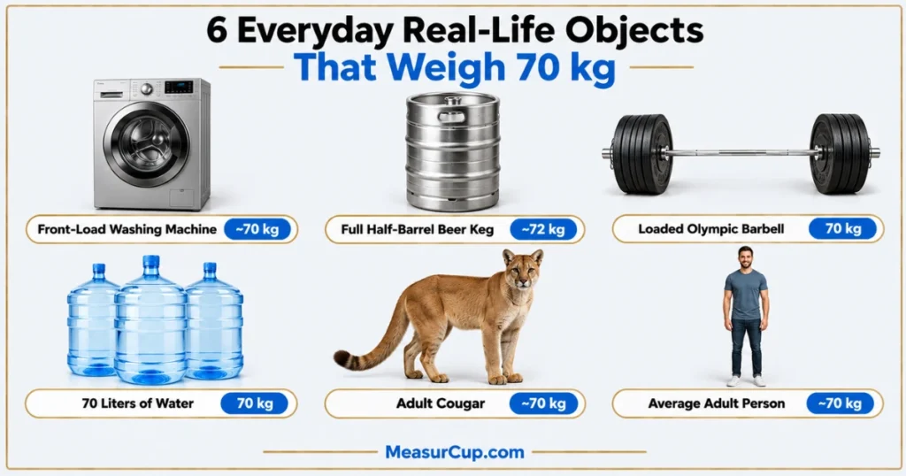 Objects That Weigh 70 kg